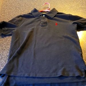 Boys black polo